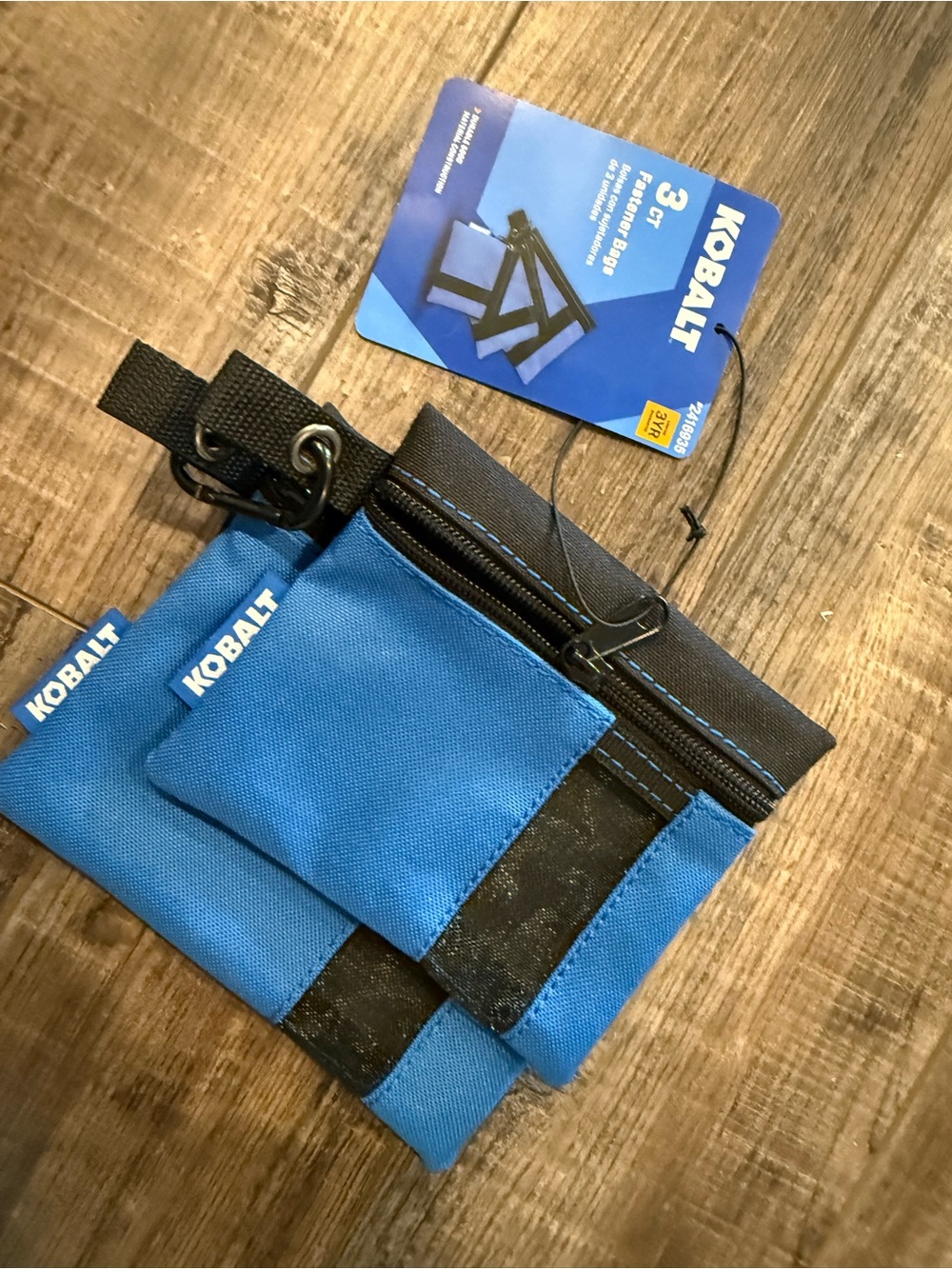 Kobalt Blue Tool Pouch Set - 2 Pouch Organizer